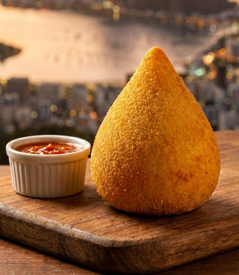 Coxinha artesanal crocante da POD