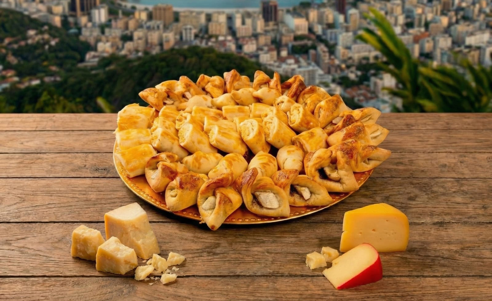 Coffee break em Botafogo — bandeja de salgados POD